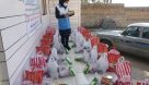 توزیع بسته‌های غذایی بین کودکان و مادران باردار نیازمند در مرودشت