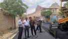 بازدید بخشدار بخش مرکزی مرودشت از عملیات آسفالت روستای معصوم‌آباد